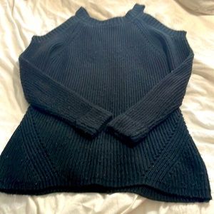 Sears small sweater shoulders exposed